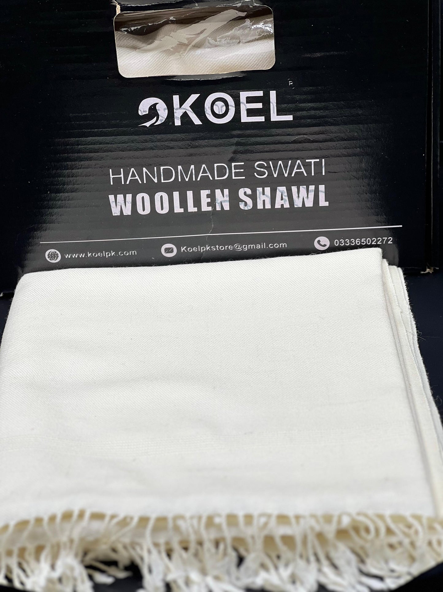 Pure 64 wollen shawl Plain