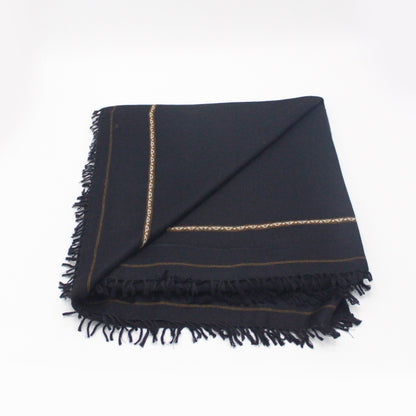 Pashmina woolen shawl light weight (black)