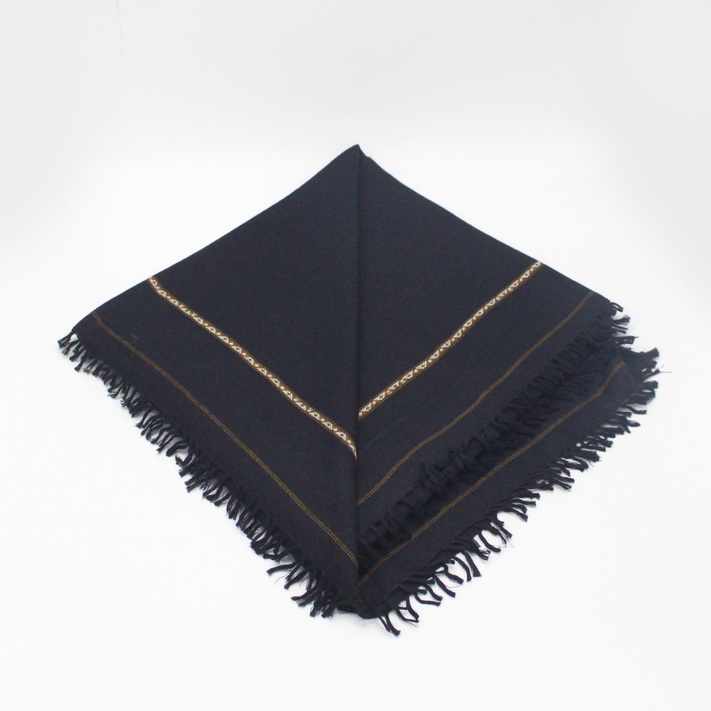 Pashmina woolen shawl light weight (black)