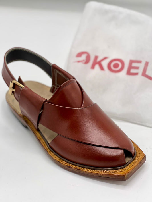 Norozi Brown Chappal (pure leather and handmade)