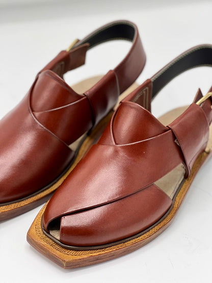 Norozi Brown Chappal (pure leather and handmade)